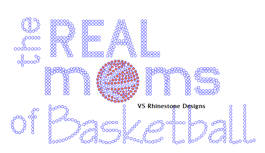 The Real Moms of Basketball Rhinestone Transfer